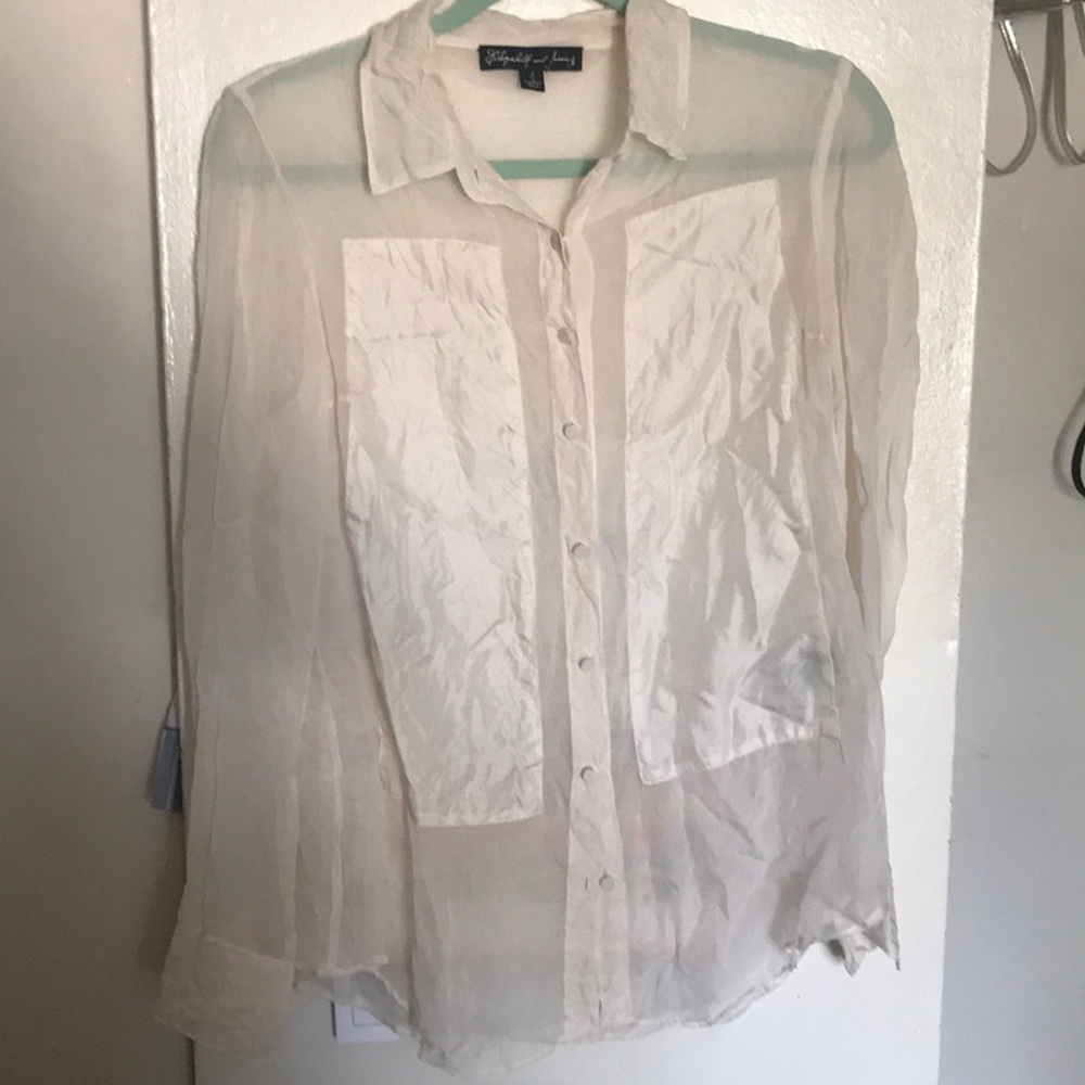 White Silk Elizabeth and James shirt